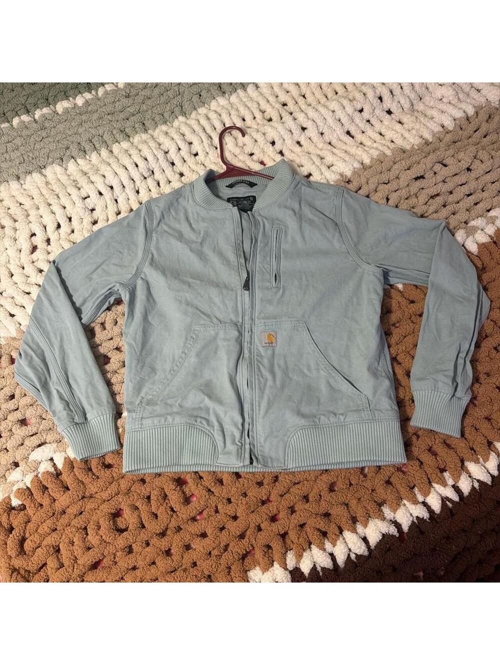 Carhartt J2524 Womens light blue bomber jacket